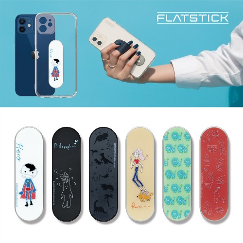 모모스틱 플랫스틱 쥴리작가시리즈 2,3탄 휴대폰 핑거그립 스마트링 거치대